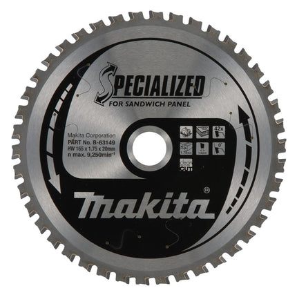 Afbeelding Makita zaagb sandwp 165x20x42t 0g B-63149