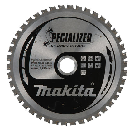 Afbeelding Makita zaagb sandwp 165x20x42t 0g B-63149