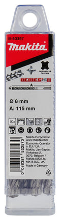 Afbeelding Makita p4s:sds-plus boor 8x115mm 10st B-63367