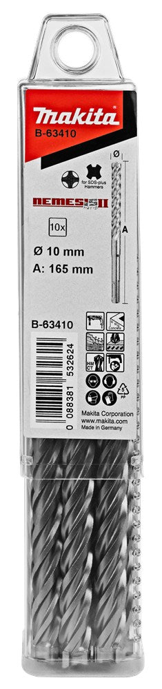 Afbeelding Makita p4s:sds-plus boor 10x160mm 10s B-63410