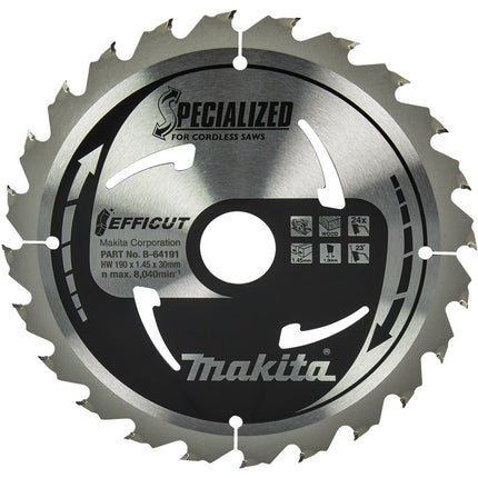 Afbeelding Makita zaagb hout 190x30x1,5 24t B-64191