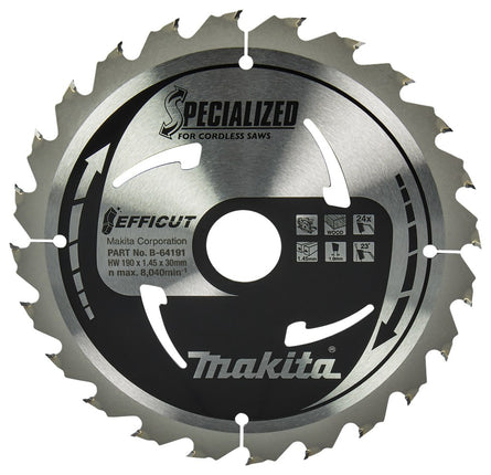Afbeelding Makita zaagb hout 190x30x1,5 24t B-64191
