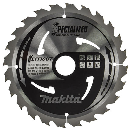 Afbeelding Makita zaagb hout 190x30x1,5 24t B-64191