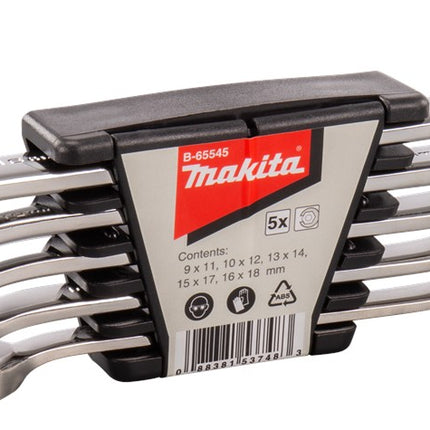 Afbeelding Makita ringsleutelset 5dlg open B-65545