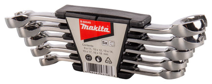 Afbeelding Makita ringsleutelset 5dlg open B-65545