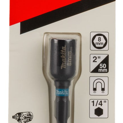 Afbeelding Makita dopsl 8x50mm 1/4 impblk magn B-66830