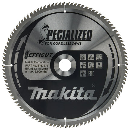 Afbeelding Makita zaagb.hout 305x30 100t ffcut B-67278