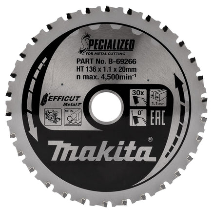 Afbeelding Makita zaagb ffcut 136x20x1,1 30t 0g B-69266