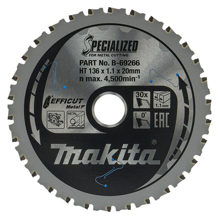 Afbeelding Makita zaagb ffcut 136x20x1,1 30t 0g B-69266