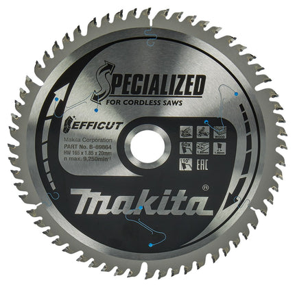 Afbeelding Makita zaagb efficut 165x20x1,85 60t B-69864