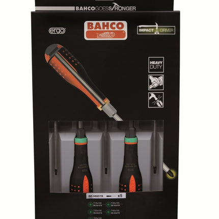 Afbeelding BAHCO schroevendraaierset ergo 6-d tb BE-9885TB
