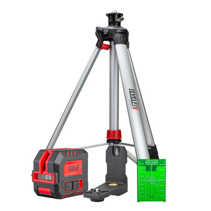 Afbeelding LEVELFIX kruislaser met groene straal CL120G SET