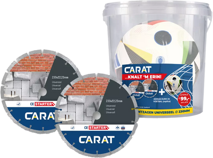 Carat Diamantzaagblad Ø230 x 22,23 mm Universeel (2 stuks) - CES2303A24