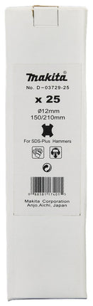 Afbeelding Makita pbs: sds-plus 12x210 basic 25x D-03729-25