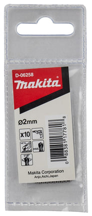 Afbeelding Makita metaalboor hss 2,0x50mm 10pcs D-06258