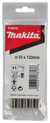 Afbeelding Makita metaalboor hss 10x133mm 5pcs D-06579