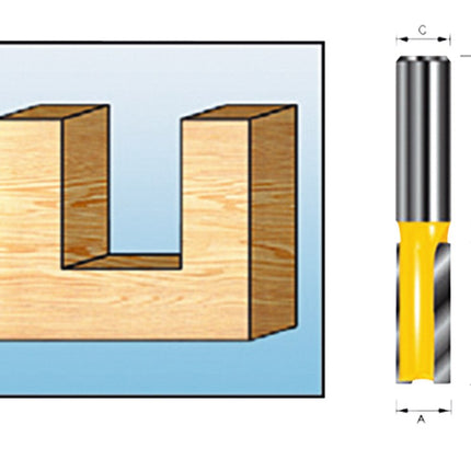 Afbeelding Makita groeffrees hm 4mm s=6 D-09226