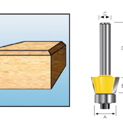 Afbeelding Makita afkantfrees lag. hm r22 s8 D-10615
