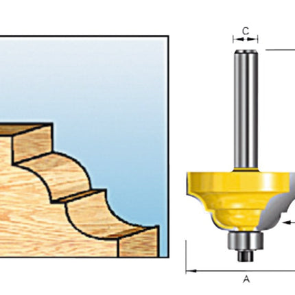 Afbeelding Makita contraprof.fr l. hm 38,1mm s=8 D-11651