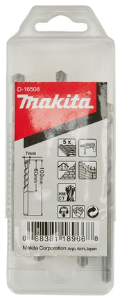 Afbeelding Makita steenboor 7x100mm 5stk D-16508