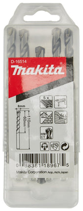 Afbeelding Makita steenboor 8x110mm 5stk D-16514