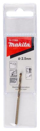 Afbeelding Makita metaalboor hss-co 2,5x57mm D-17304