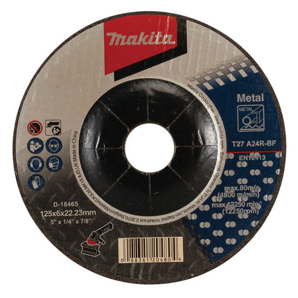 Afbeelding Makita afbraams met 125x6,0x22,2 20st D-18465-20