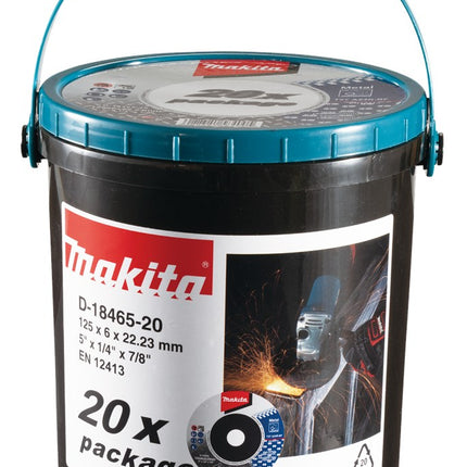 Afbeelding Makita afbraams met 125x6,0x22,2 20st D-18465-20