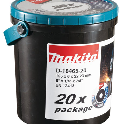 Afbeelding Makita afbraams met 125x6,0x22,2 20st D-18465-20