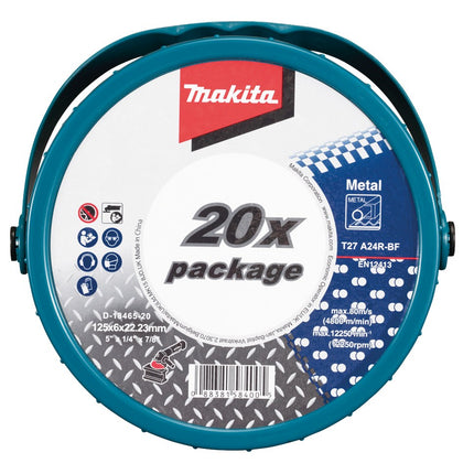 Afbeelding Makita afbraams met 125x6,0x22,2 20st D-18465-20