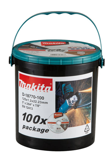 Afbeelding Makita doorsl.sch. 125x1,2mm rvs 100s D-18770-100