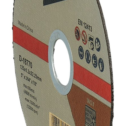 Afbeelding Makita doorsl.sch. 125x1,2mm rvs 100s D-18770-100
