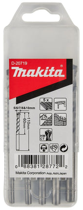 Afbeelding Makita steenboorset 5/6/7/8/10mm D-20719