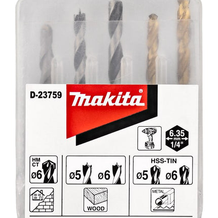 Afbeelding Makita borenset 1/4 vorm e D-23759