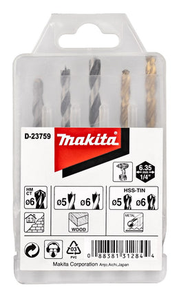 Afbeelding Makita borenset 1/4 vorm e D-23759