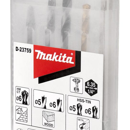 Afbeelding Makita borenset 1/4 vorm e D-23759