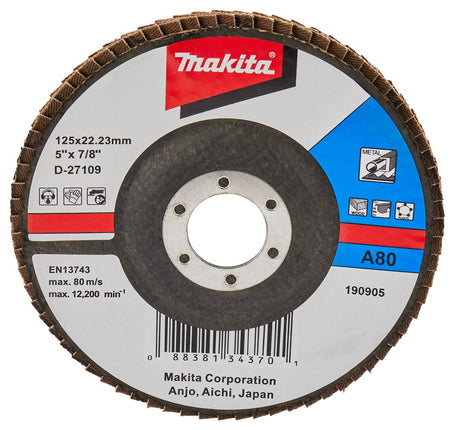 Afbeelding Makita lamellenschuurschijf 125mm a80 D-27109