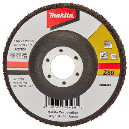 Afbeelding Makita schuursch.115x22mm k80 uni-fz D-27654