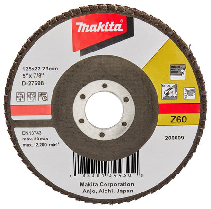 Afbeelding Makita schuursch.125x22mm k60 uni-fz D-27698