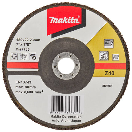 Afbeelding Makita schuursch.180x22mm k40 uni-fz D-27735