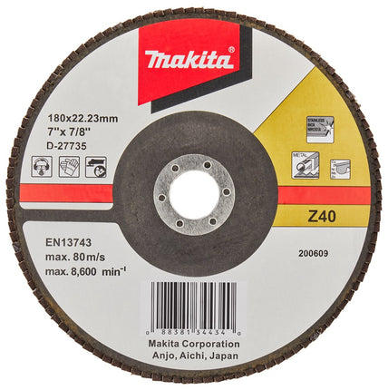 Afbeelding Makita schuursch.180x22mm k40 uni-fz D-27735