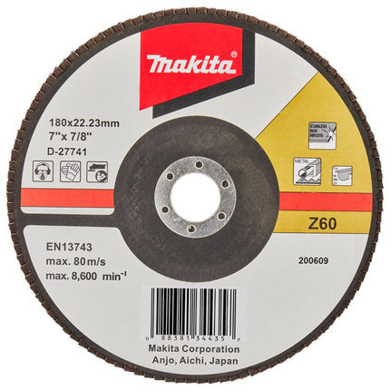 Afbeelding Makita schuursch.180x22mm k60 uni-fz D-27741