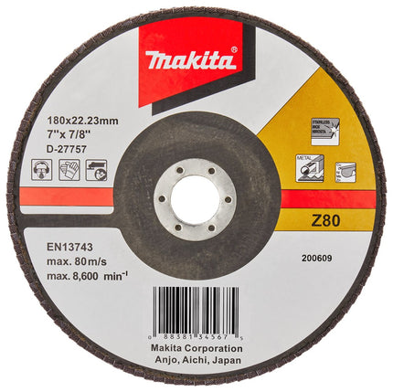 Afbeelding Makita schuursch.180x22mm k80 uni-fz D-27757