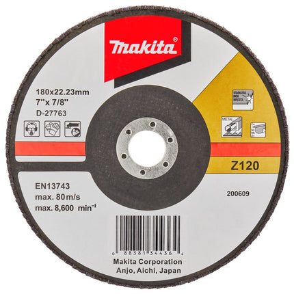 Afbeelding Makita schuursch.180x22mm k120 uni-fz D-27763