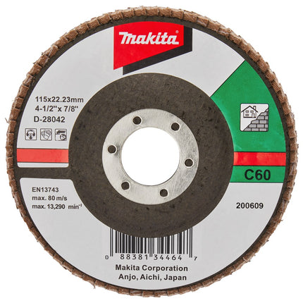 Afbeelding Makita schuursch.115x22mm k60 sc-f D-28042