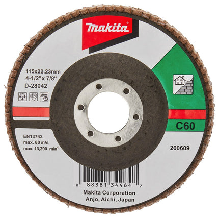 Afbeelding Makita schuursch.115x22mm k60 sc-f D-28042