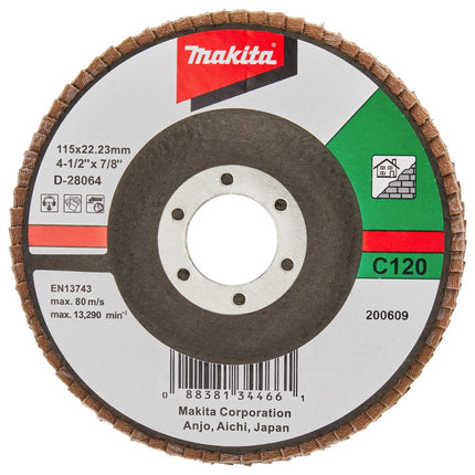 Afbeelding Makita schuursch.115x22mm k120 sc-f D-28064