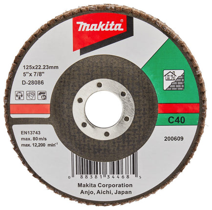 Afbeelding Makita schuursch.125x22mm k40 sc-f D-28086