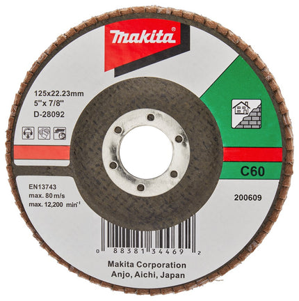 Afbeelding Makita schuursch.125x22mm k60 sc-f D-28092