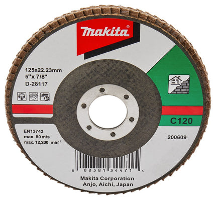 Afbeelding Makita schuursch.125x22mm k120 sc-f D-28117